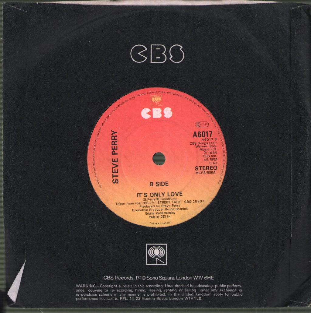 Steve Perry (Journey) - Foolish Heart - 7 Inch