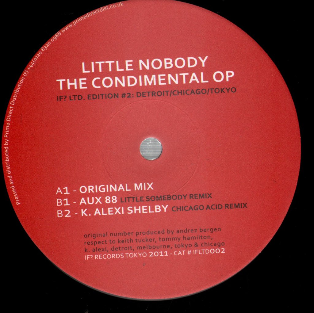 Little Nobody - Condimental Op - 12 Inch