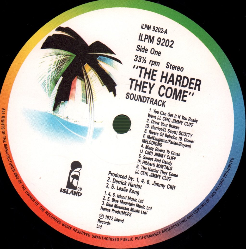 Various Artists - Harder They Come (Original Soundtrack Recording) - Lp
