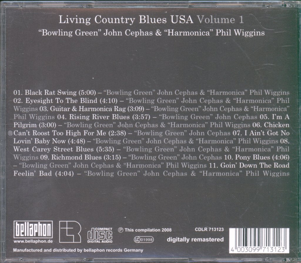 Bowling Green John & Harmonica Phil Wiggins - From Virginia ☆ USA - Cd