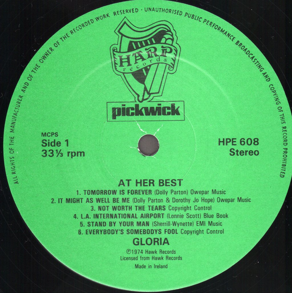 Gloria (70'S Artist) - At Her Best - Lp