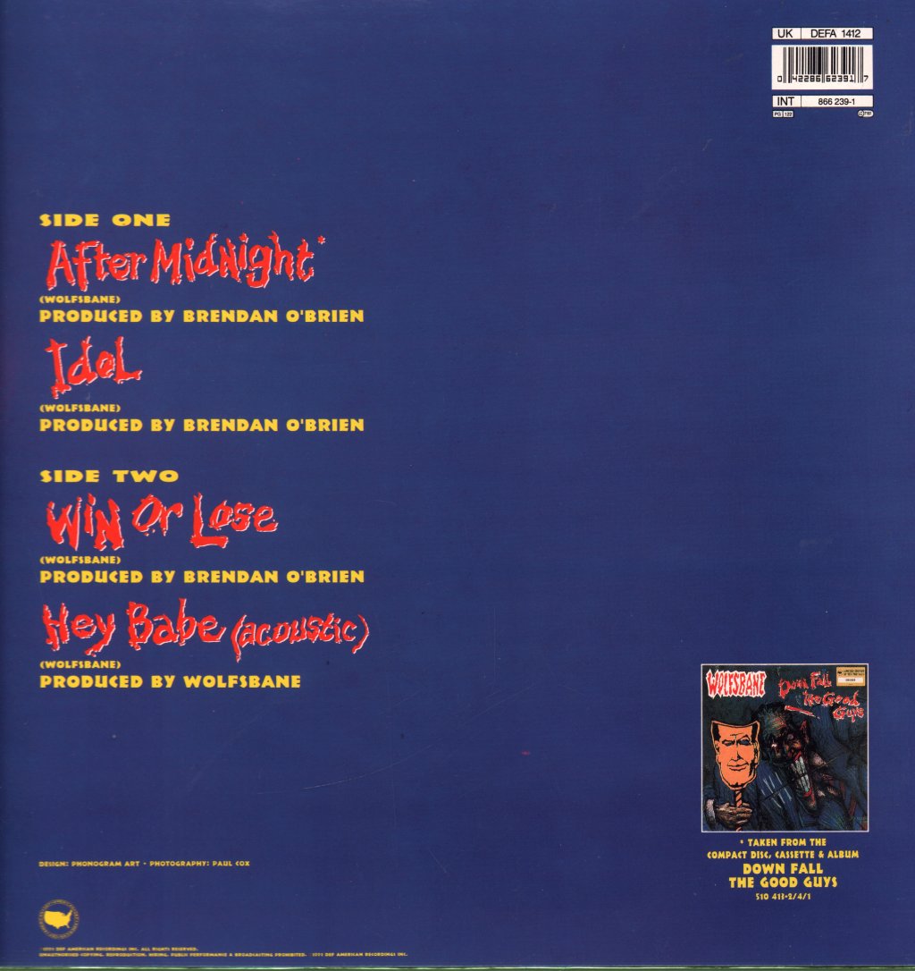 Wolfsbane - After Midnight - 12 Inch
