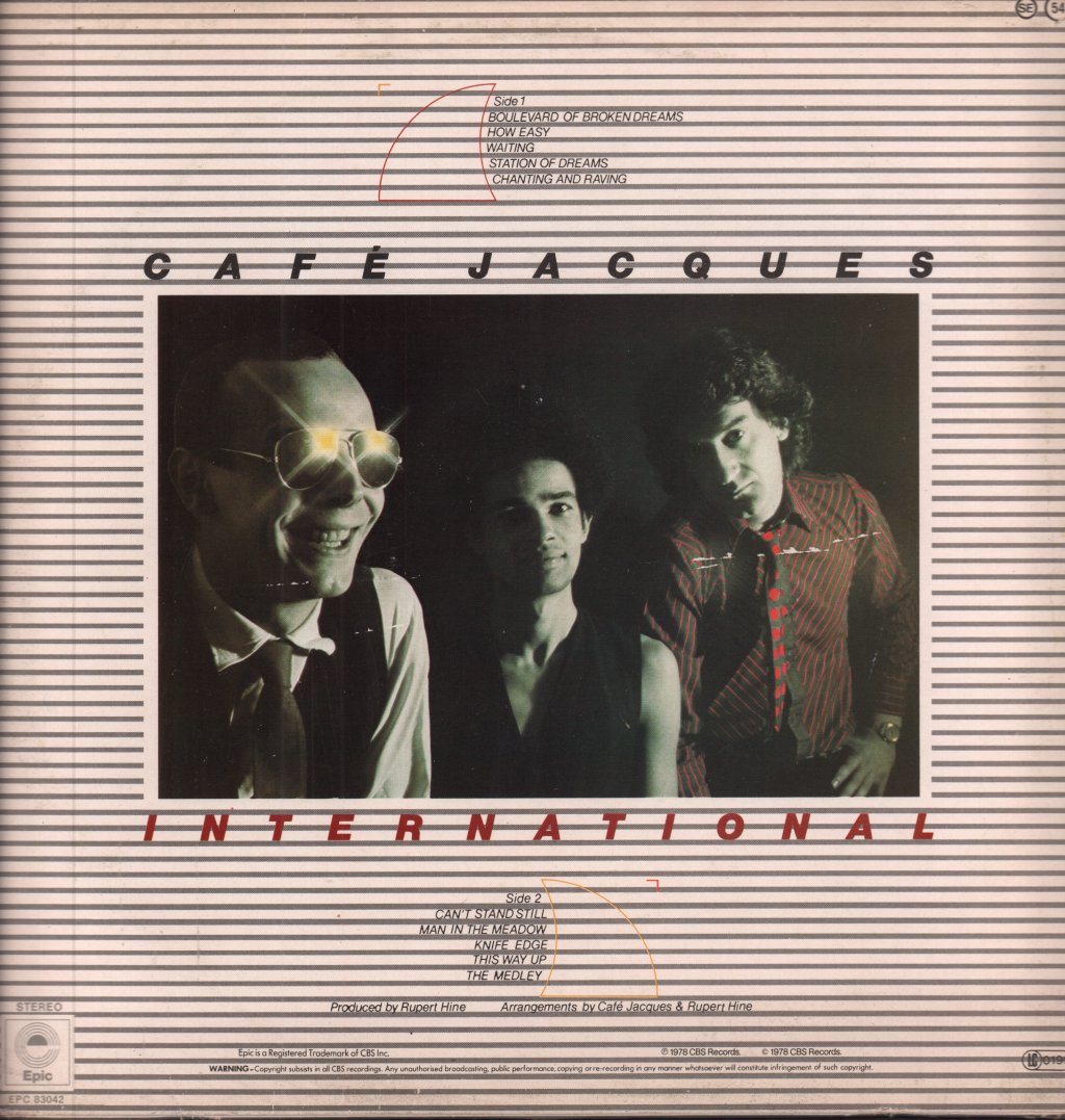 Cafe Jacques - Cafe Jacques International - Lp