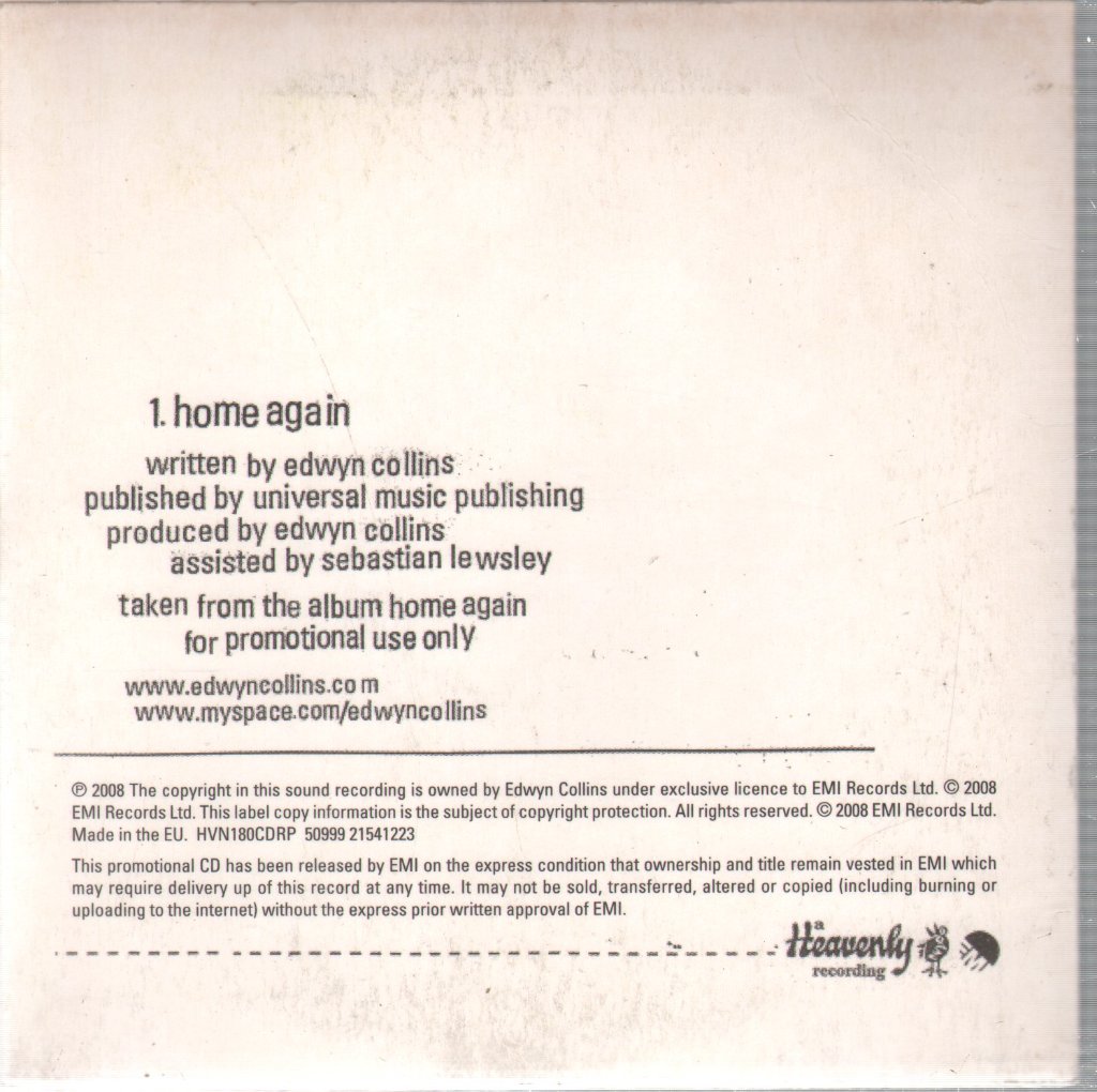 Edwyn Collins - Home Again - Cd