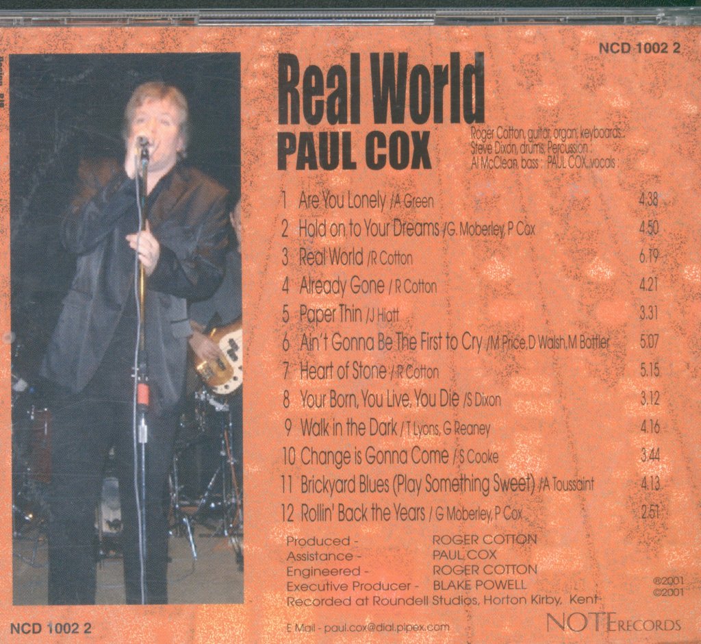 Paul Cox - Real World - Cd