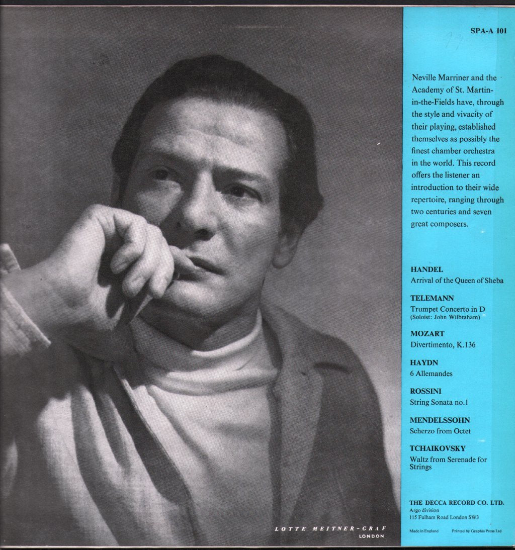 Neville Marriner / Academy Of St.Martin-In-The-Fields - World Of The Academy - Lp