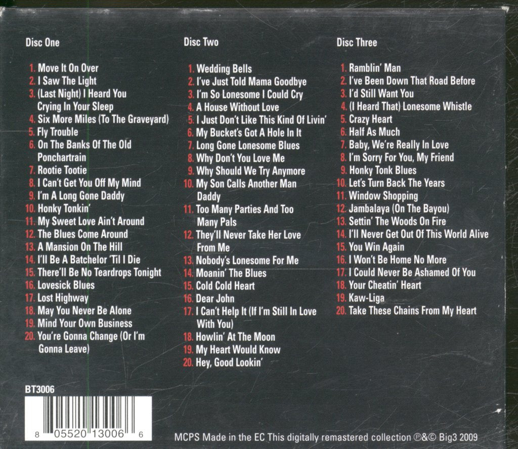 Hank Williams - Absolutely Essential Collection - Triple Cd
