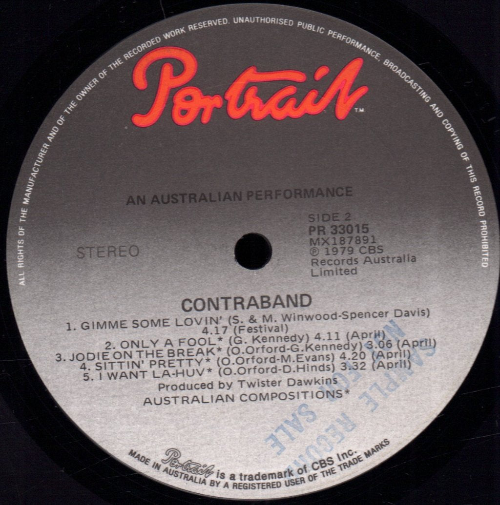 contraband (australian rock group) - Contraband - Lp