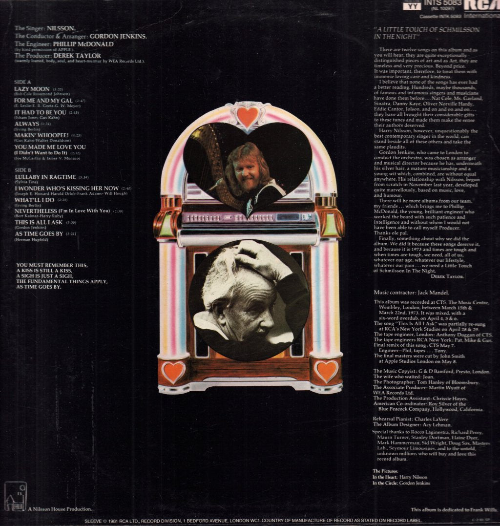 Nilsson - A Little Touch Of Schmilsson In The Night - Lp
