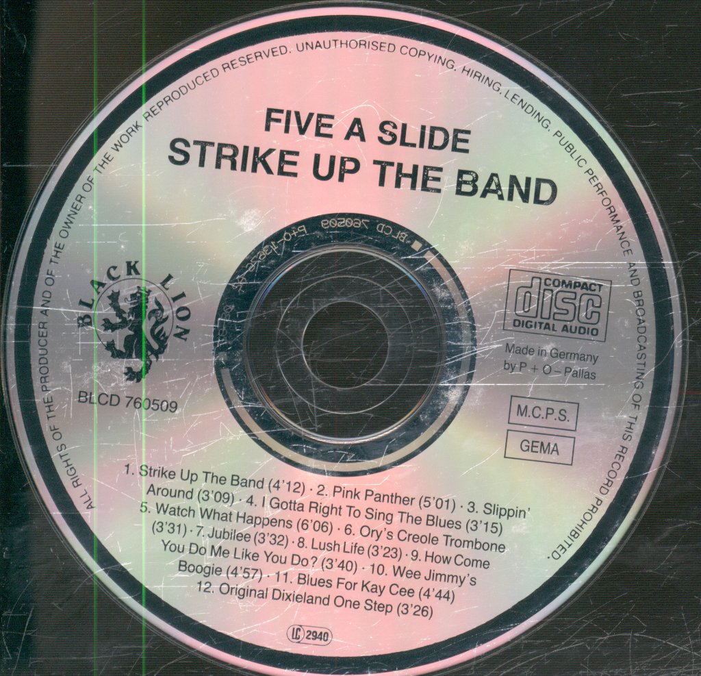 Five A Slide - Strike Up The Band! - Cd