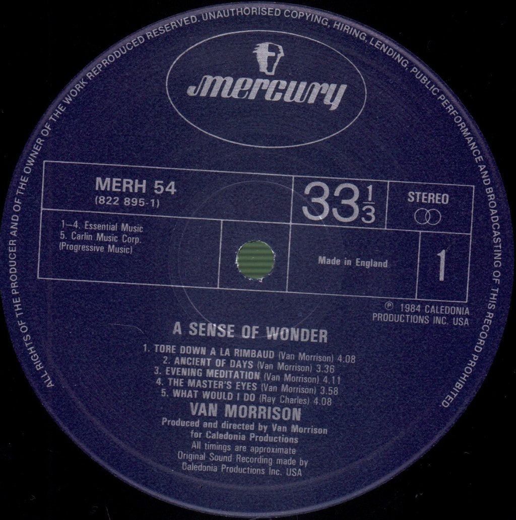 Van Morrison - A Sense Of Wonder - Lp