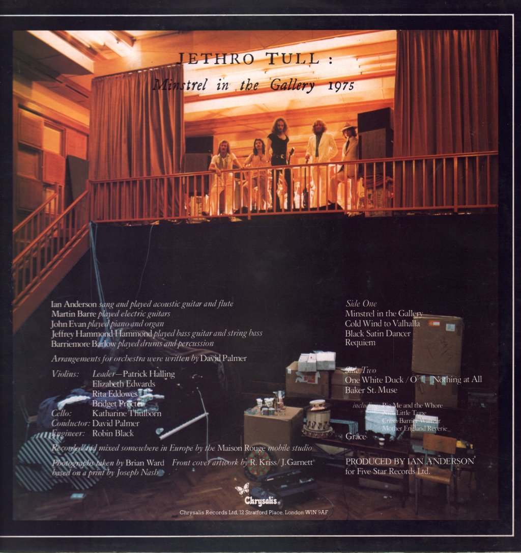Jethro Tull - Minstrel In The Gallery - Lp