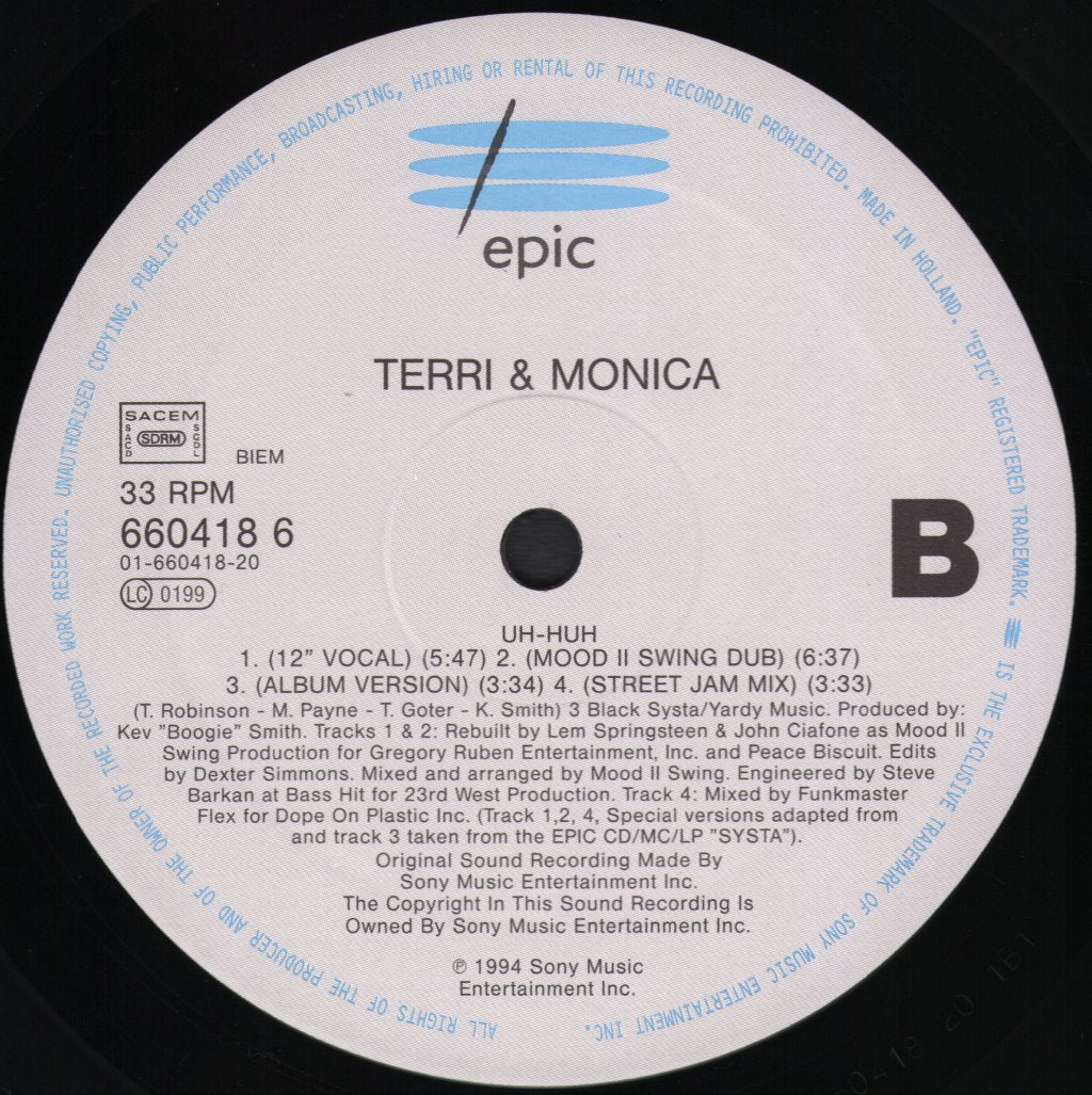 Terri & Monica - Uh Huh - 12 Inch