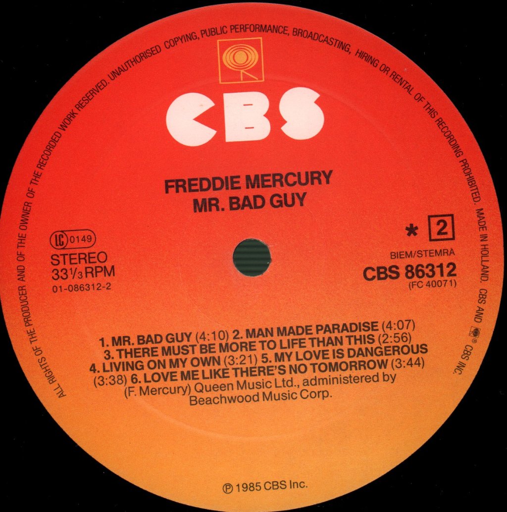 Freddie Mercury - Mr Bad Guy - Lp