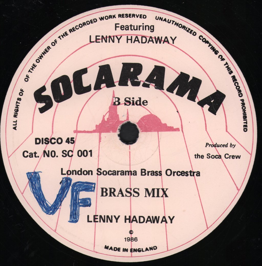 London Socarama Brass Orchestra - Just Watch The Menu (Don't Touch The Food) - 12 Inch