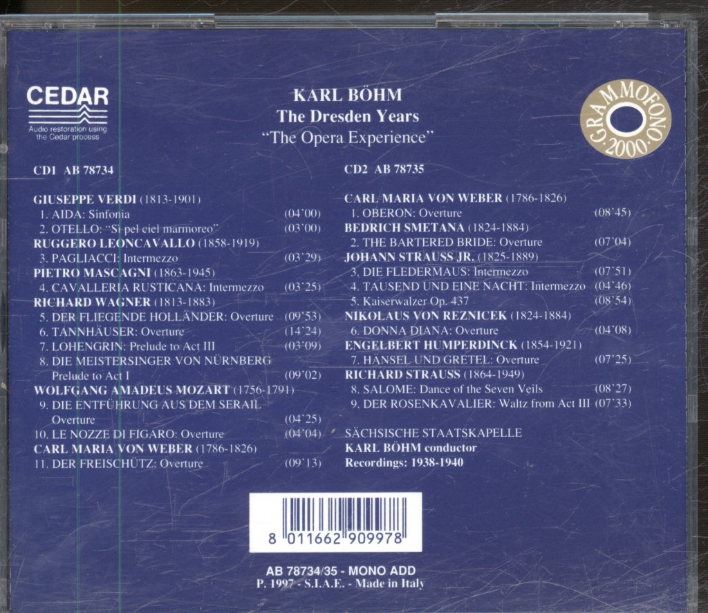 Karl Böhm - Dresden Years - Double Cd
