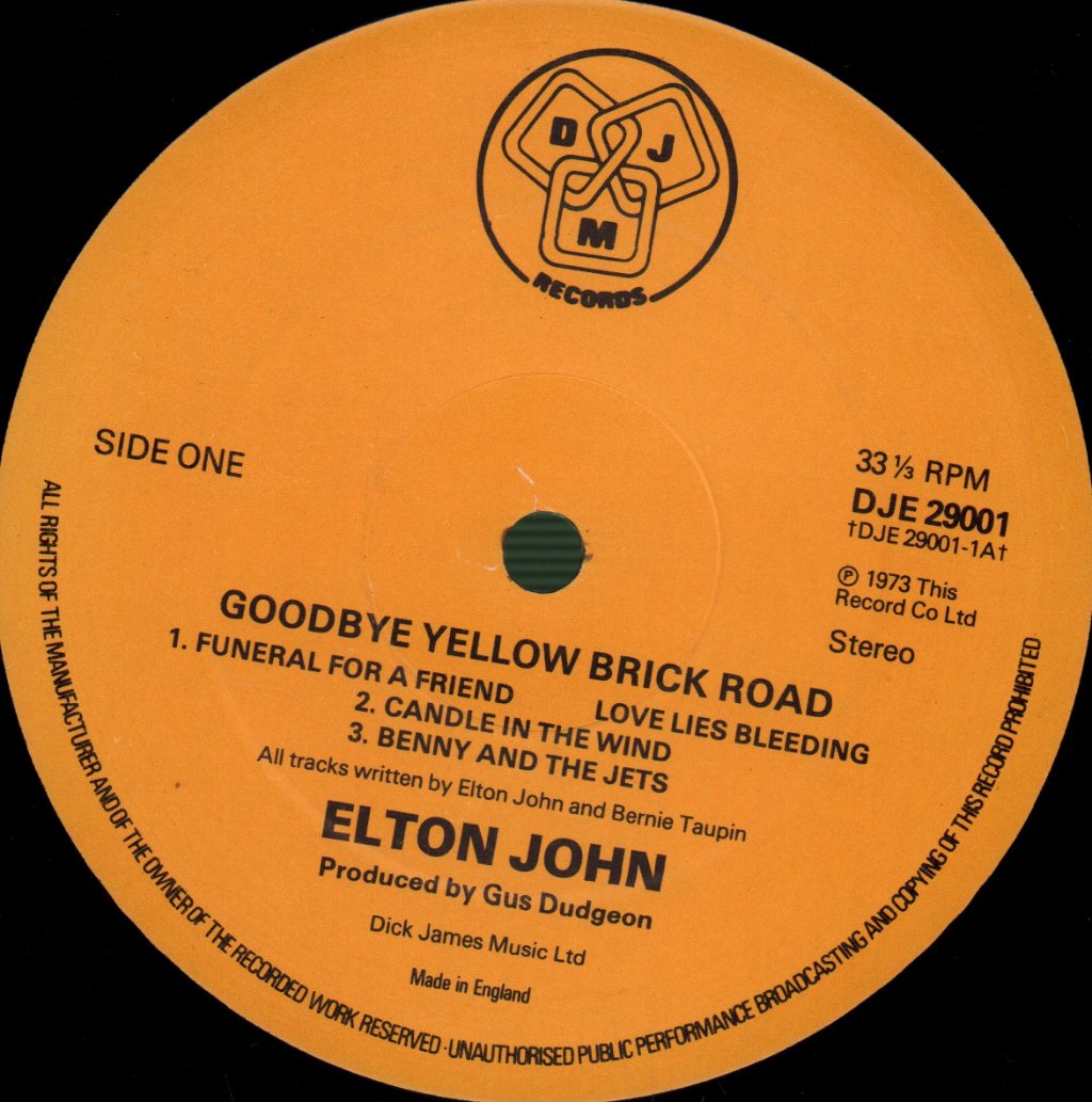 Elton John - Goodbye Yellow Brick Road - Double Lp