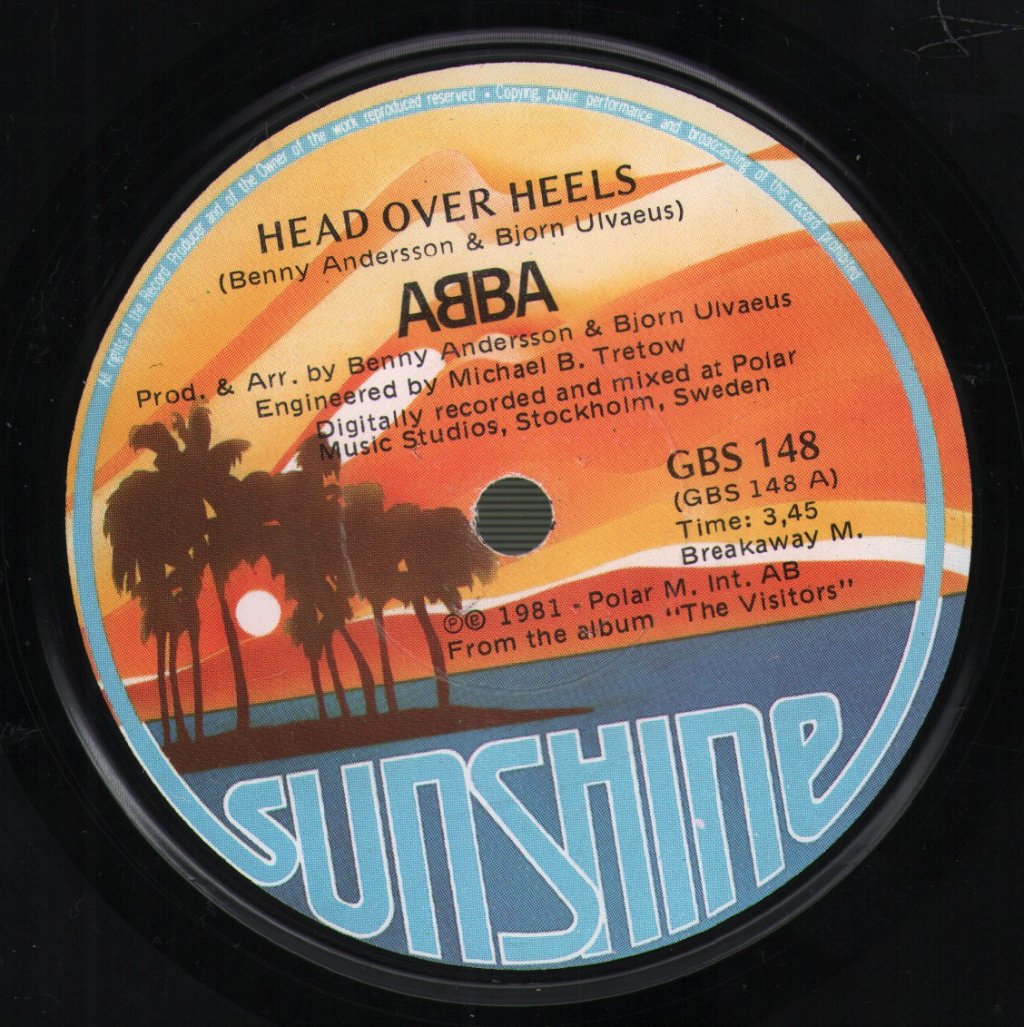 ABBA - Head Over Heels / The Visitors - 7 Inch