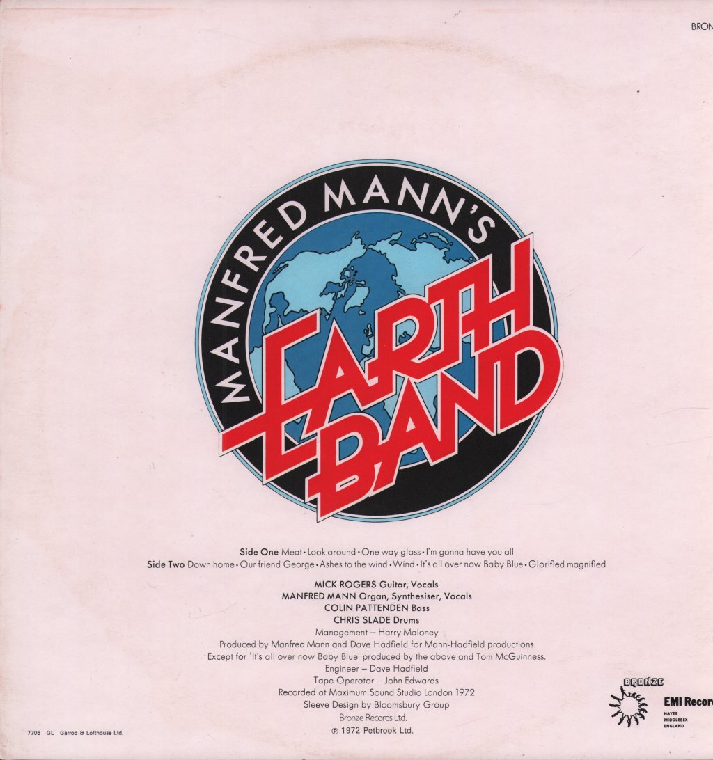 Manfred Mann's Earth Band - Glorified Magnified - Lp