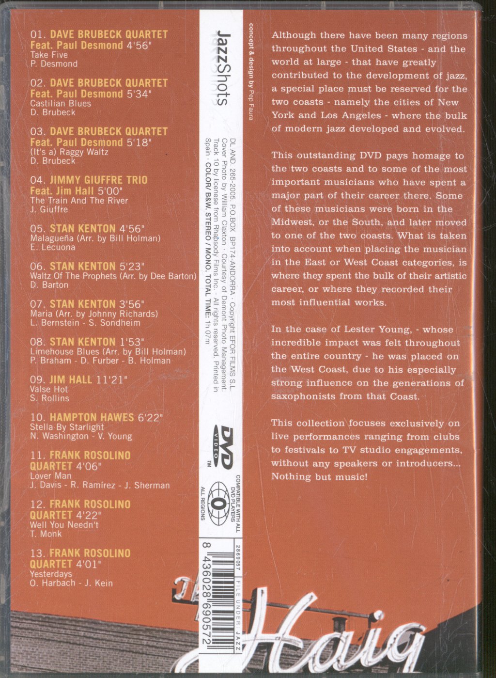 Various Artists - Jazz Shots From The West Coast, Vol. 3 - Dvd
