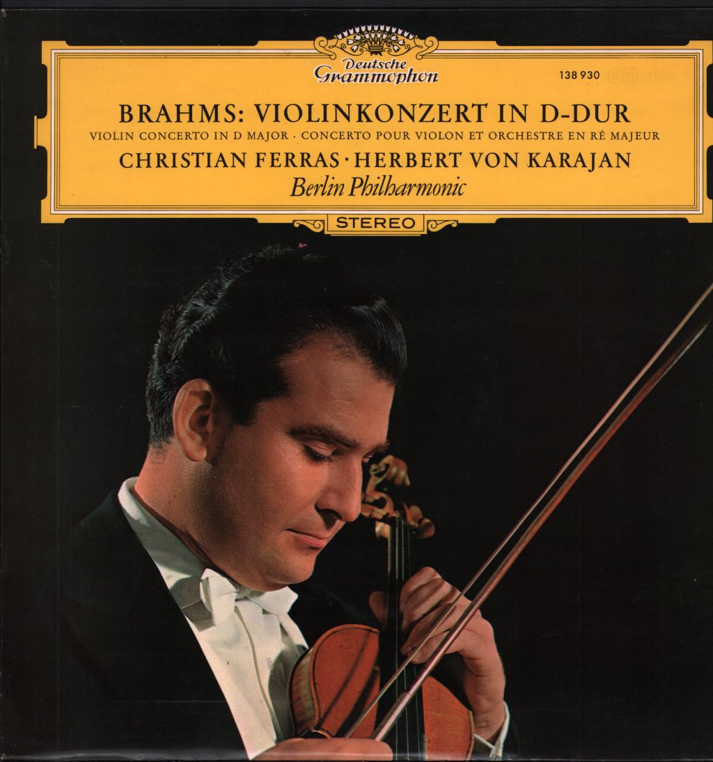 Christian Ferras - Brahms Violinkonzert In D-Dur - Lp