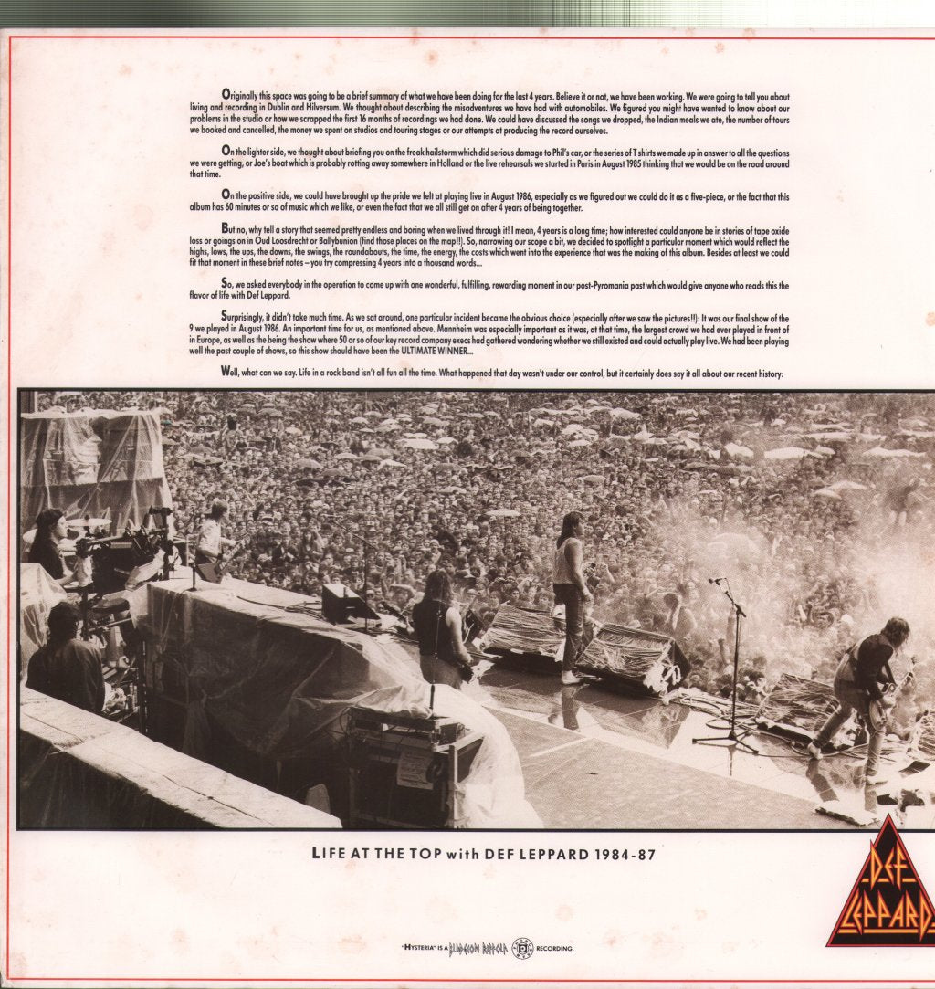 Def Leppard - Hysteria - Lp