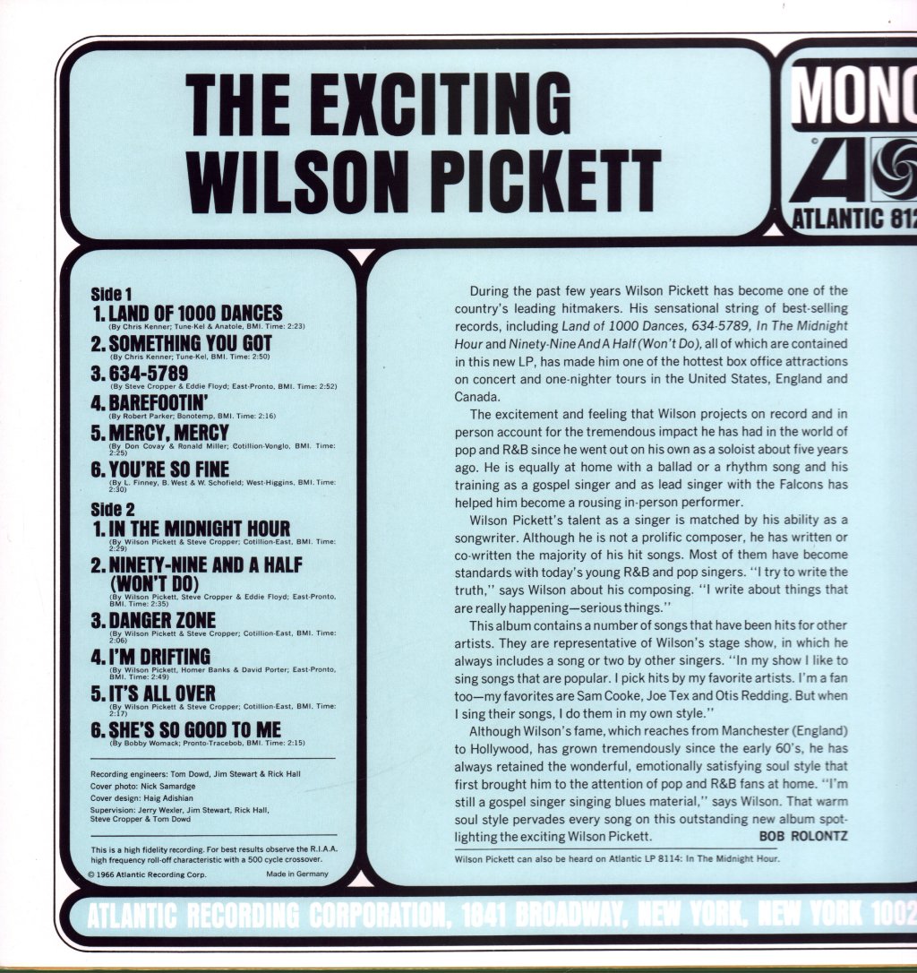 Wilson Pickett - Exciting Wilson Pickett - Lp
