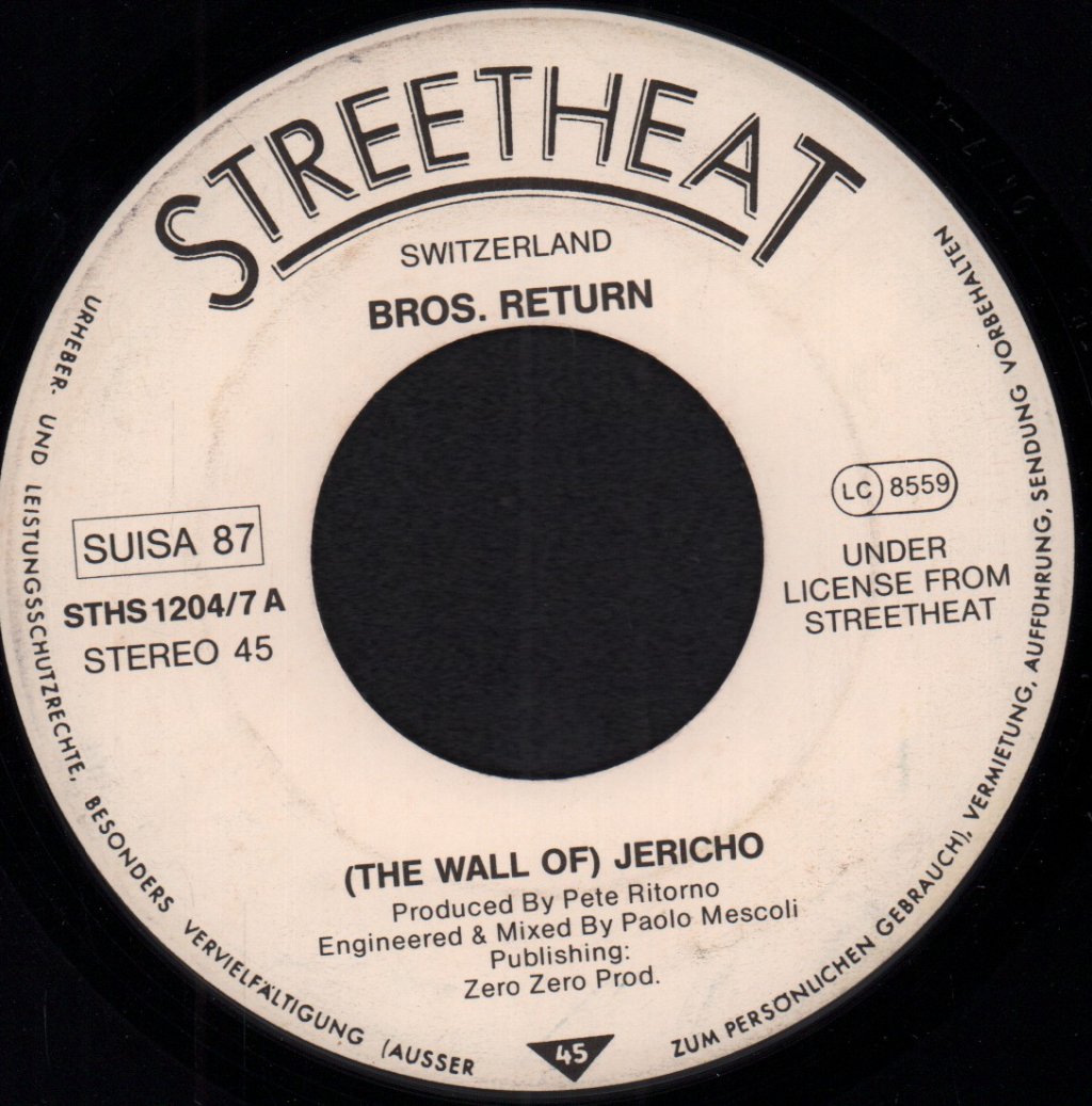 Bros. Return - Wall Of Jericho - 7 Inch