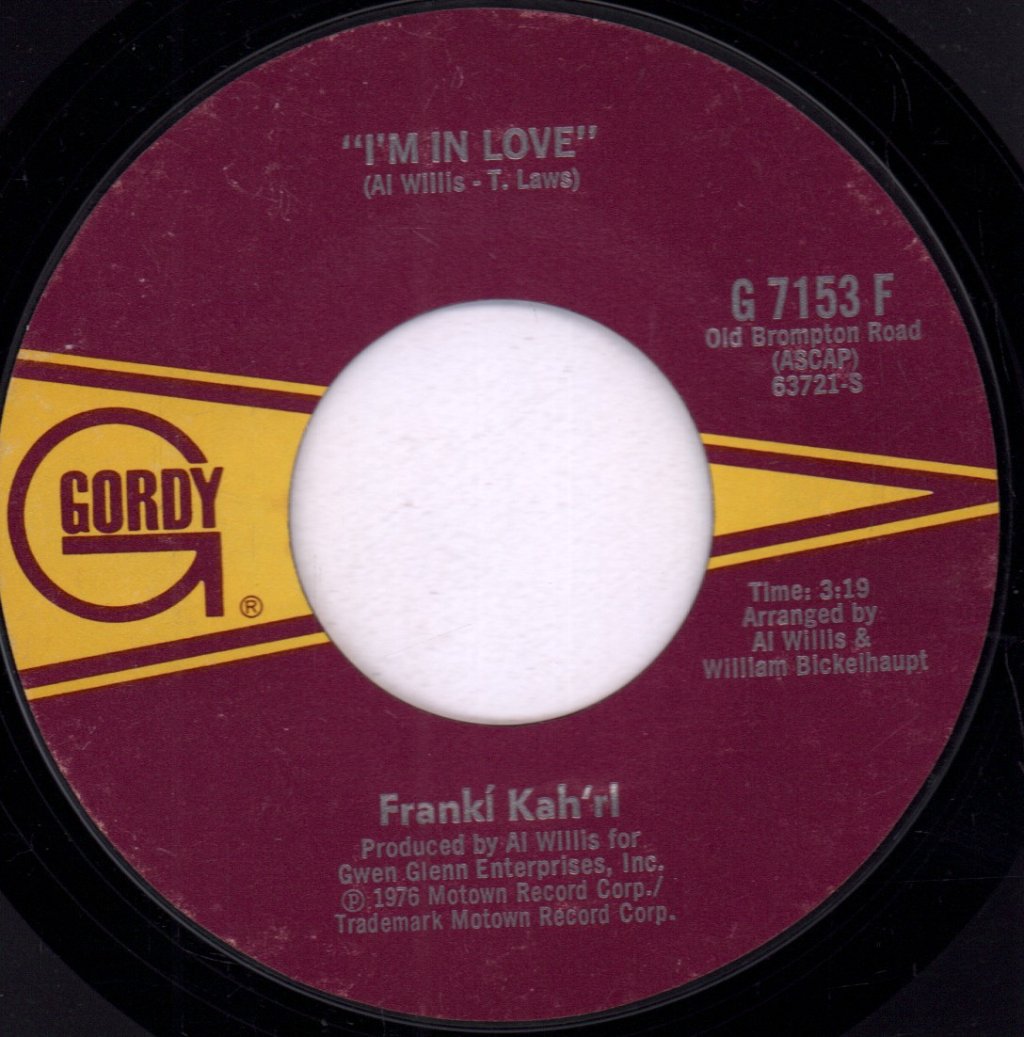 franki kah'rl - I'm In Love / Don't Fan The Flame - 7 Inch