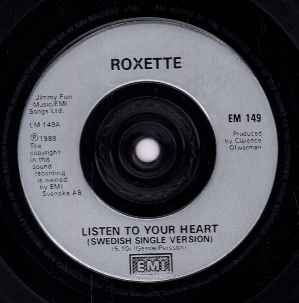 Roxette - Listen To Your Heart - 7 Inch