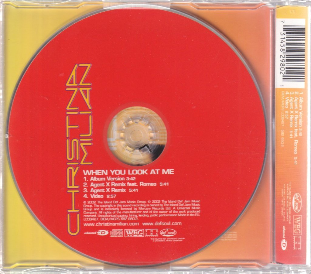 Christina Milian - When You Look At Me - Cd