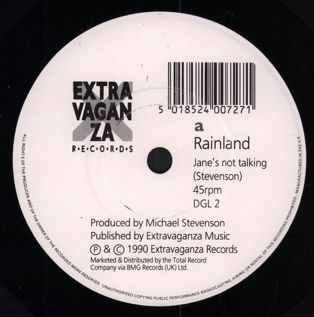 Rainland - Jane's Not Talking - 7 Inch