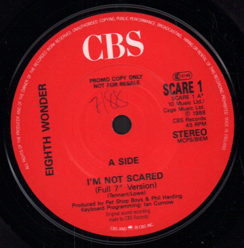 Eighth Wonder - I'm Not Scared - 7 Inch