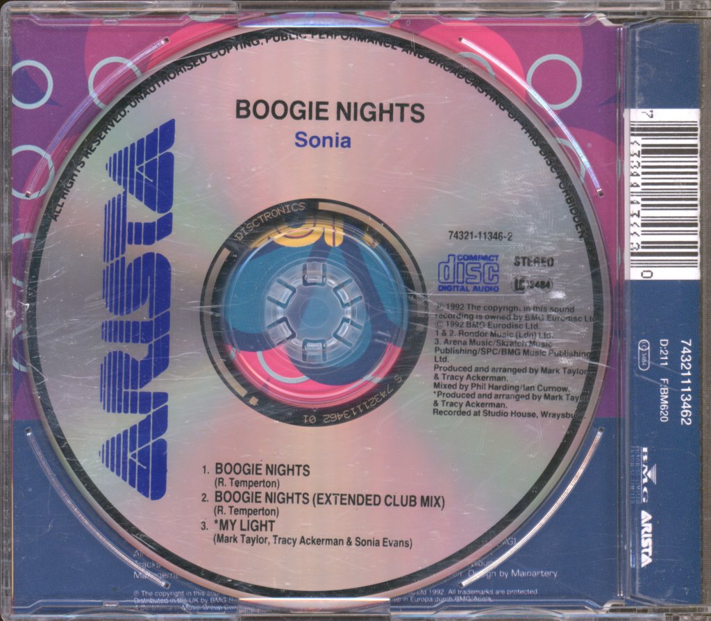 Sonia - Boogie Nights - Cd