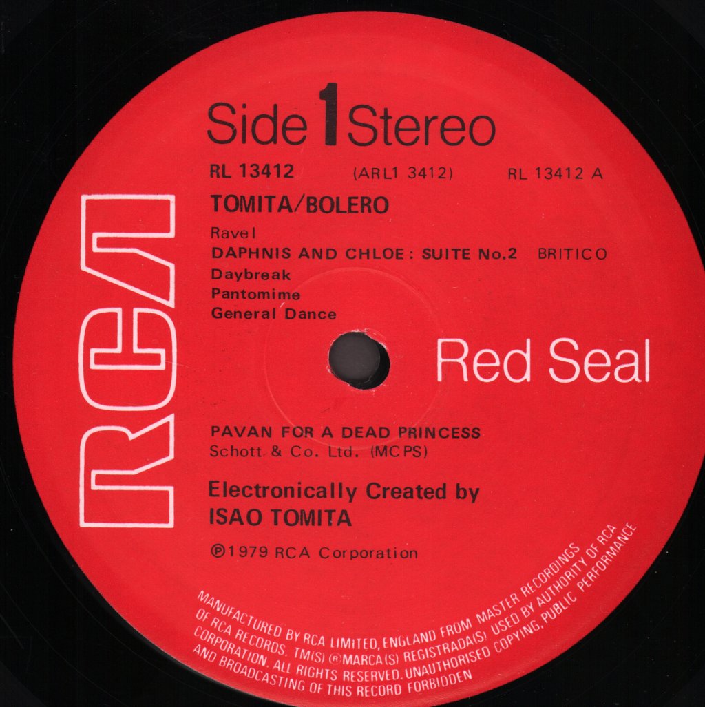 Tomita - Ravel Daphnis And Chloe Bolero - Lp