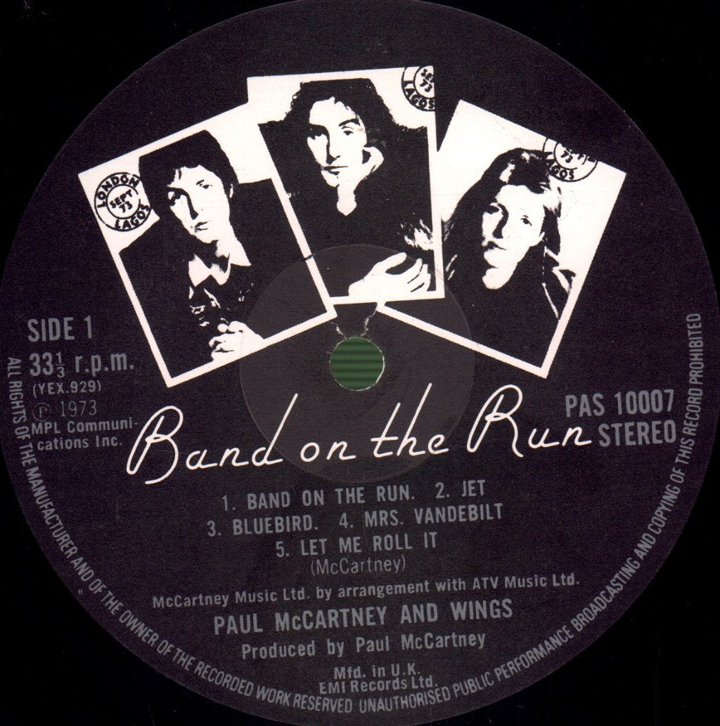 Paul McCartney And Wings - Band On The Run - Lp