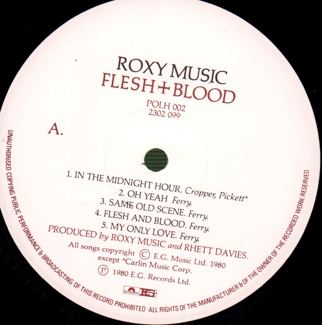 Roxy Music - Flesh + Blood - Lp