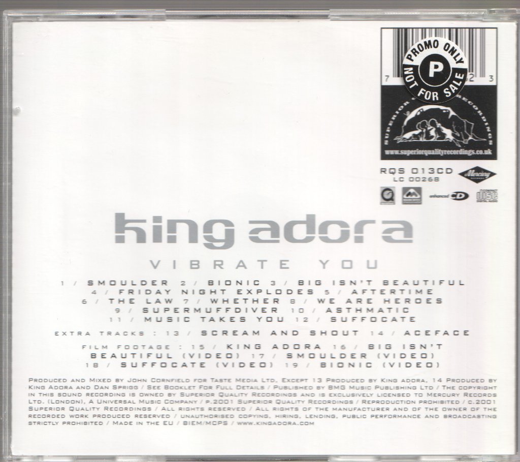 King Adora - Vibrate You - Cd