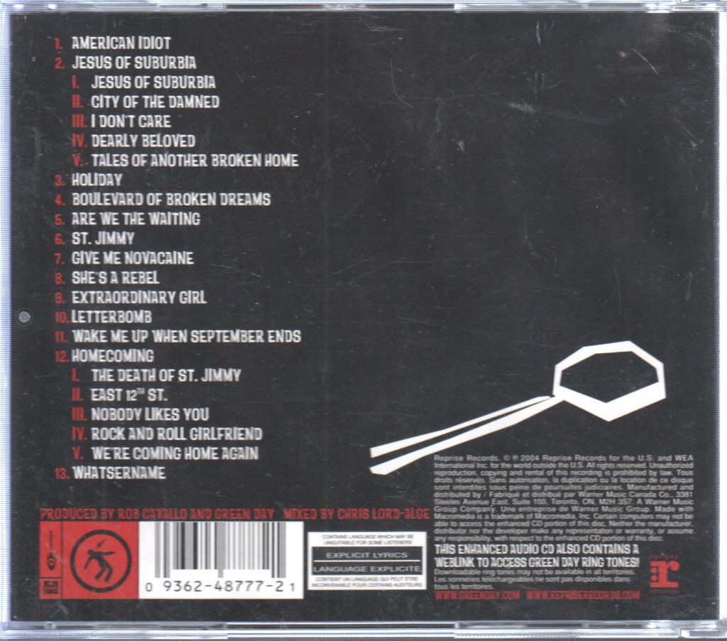 Green Day - American Idiot - Cd