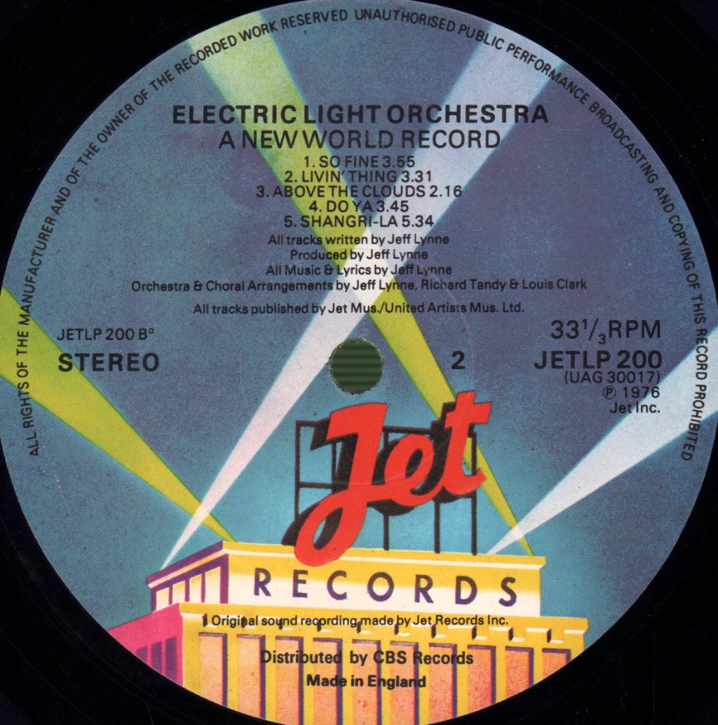 Electric Light Orchestra - A New World Record - Lp