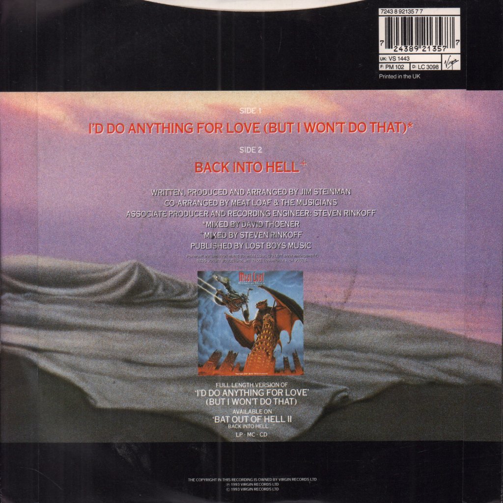Meat Loaf - I'd Do Anything For Love - 7 Inch