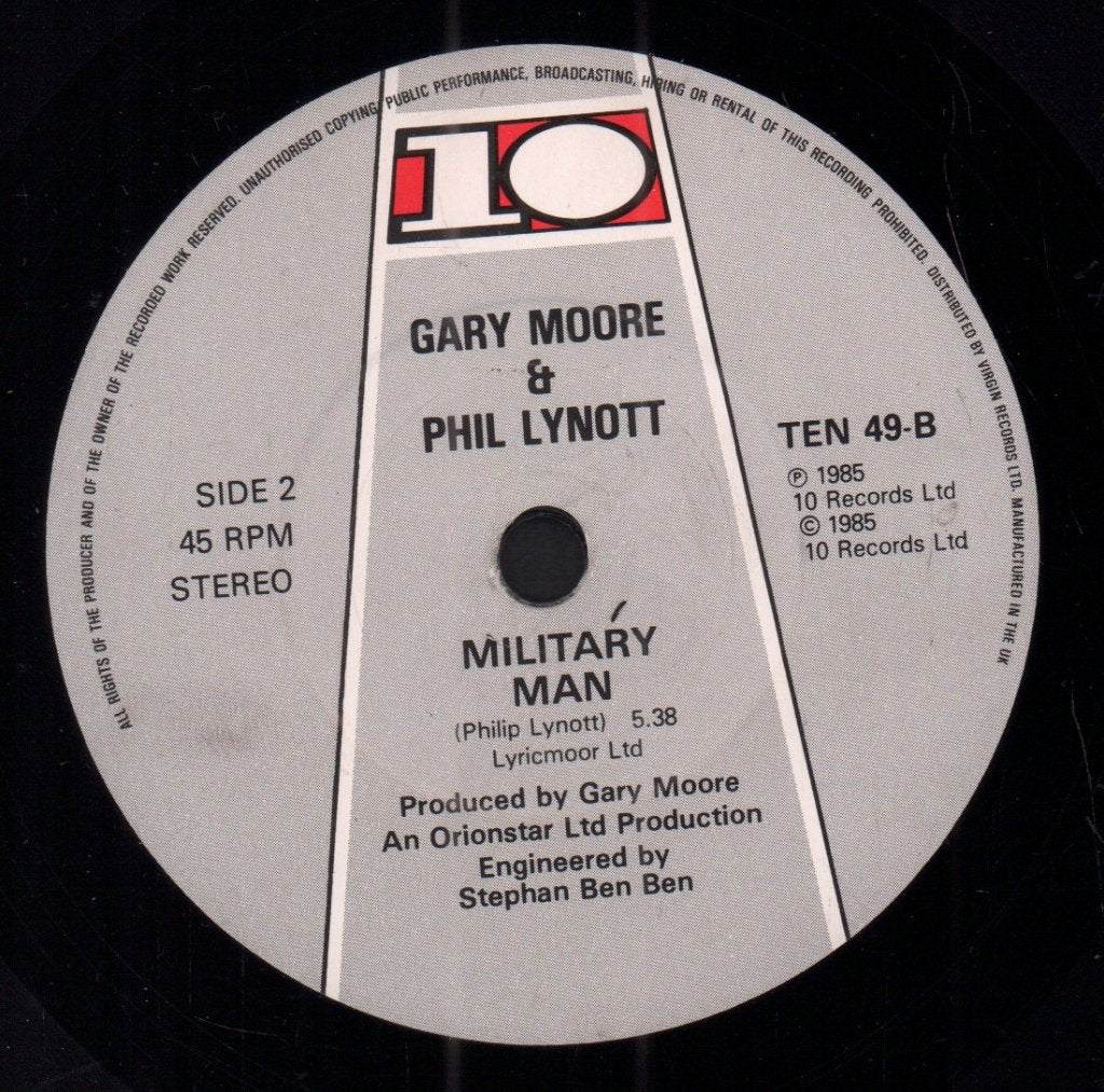 Gary Moore And Phil Lynott - Out In The Fields - 7 Inch