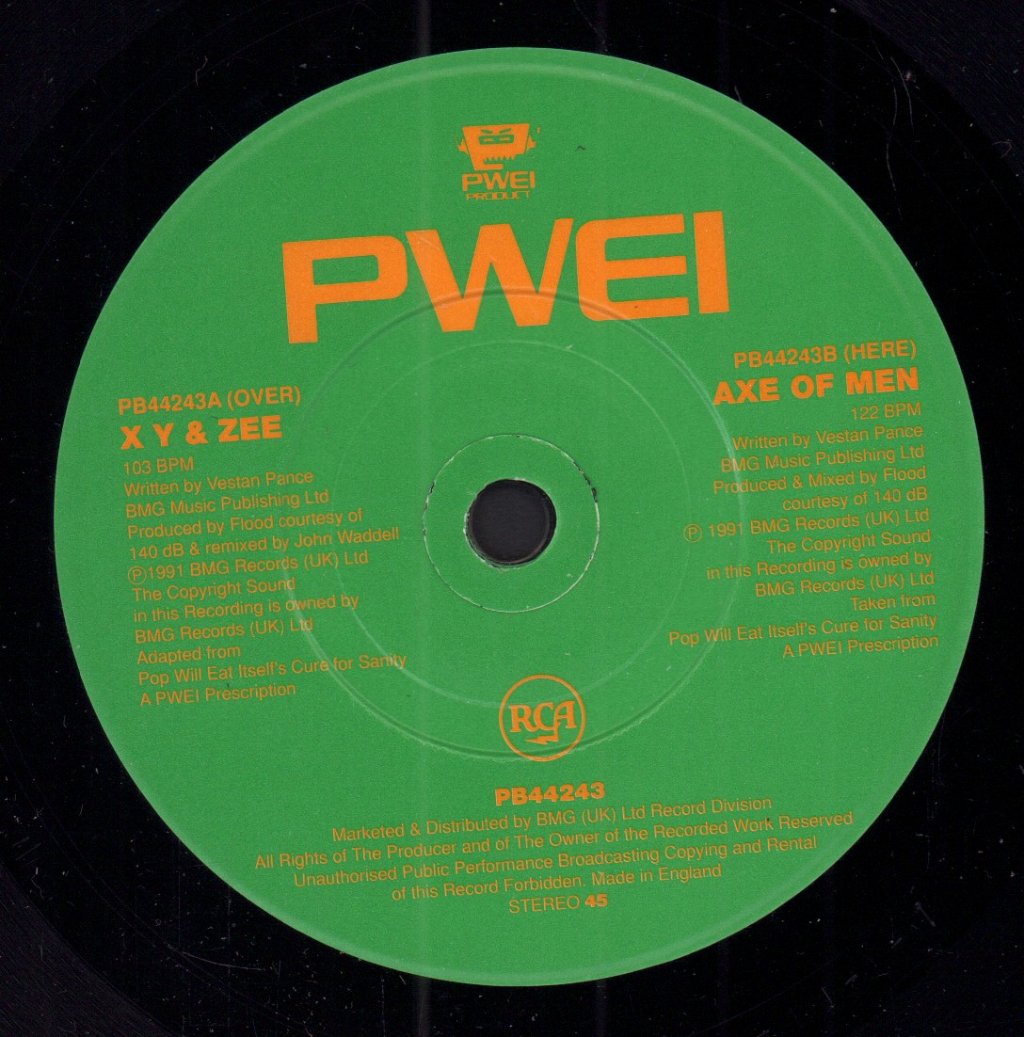 Pop Will Eat Itself - X Y And Zee - 7 Inch