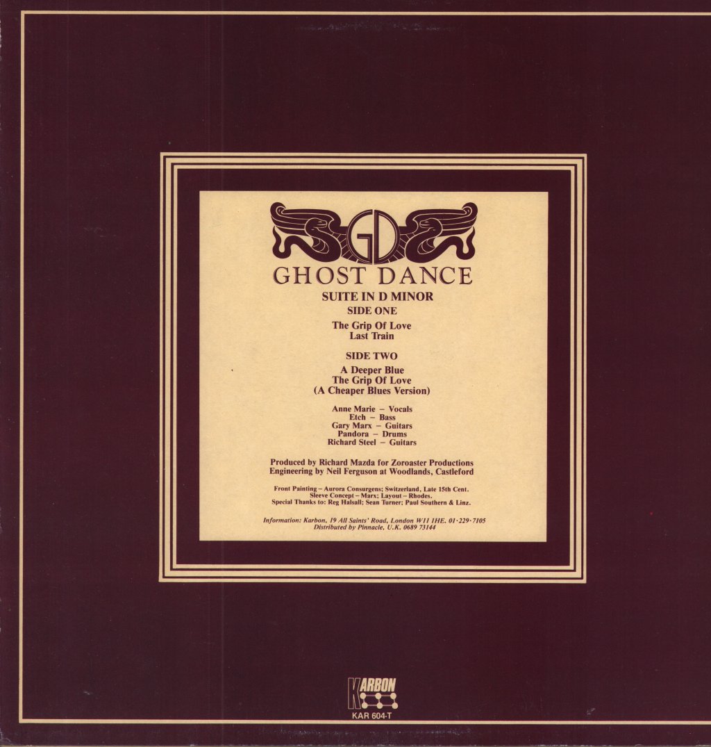 Ghost Dance - Grip Of Love - 12 Inch