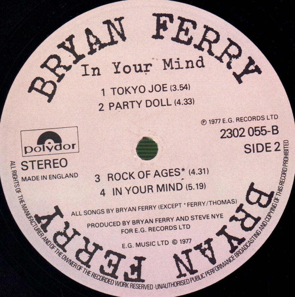 Bryan Ferry - In Your Mind - Lp
