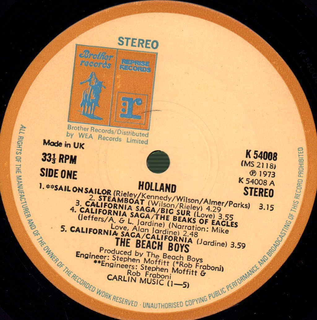 Beach Boys - Holland - Lp
