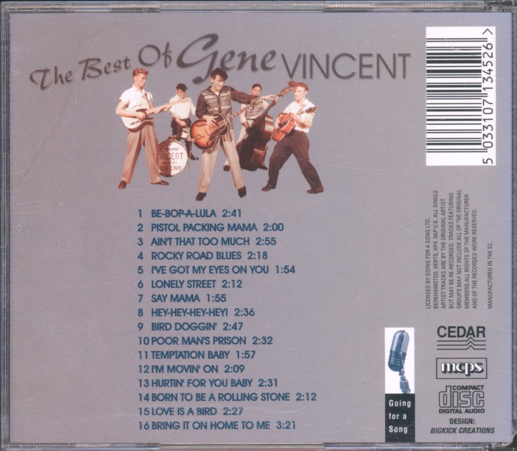 Gene Vincent - Best Of Gene Vincent - Cd