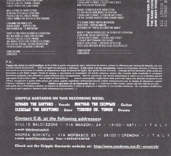 Cripple Bastards - Il Grande Silenzio - 7 Inch