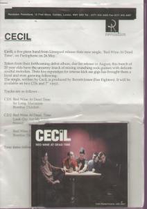 Cecil - Red Wine At Dead Time - Cd