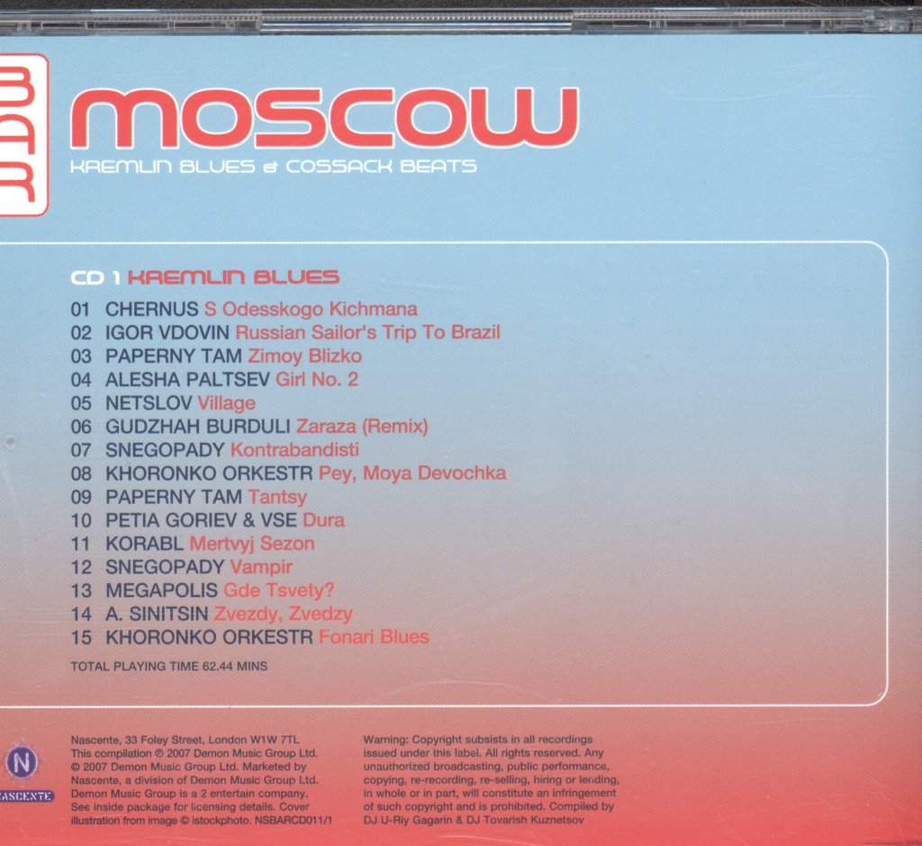 Various Artists - Bar Moscow Kremlin Blues And Cossack - Double Cd